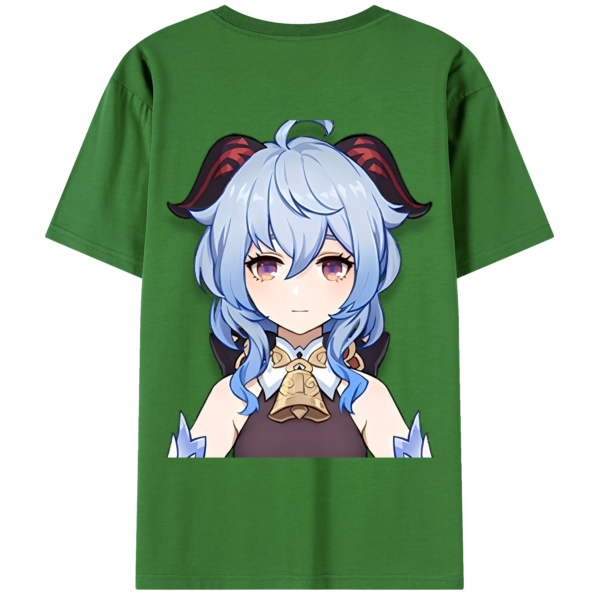 げんし神 甘雨 かんう genshin Ganyu レディース半袖Tシャツ(バックプリント)